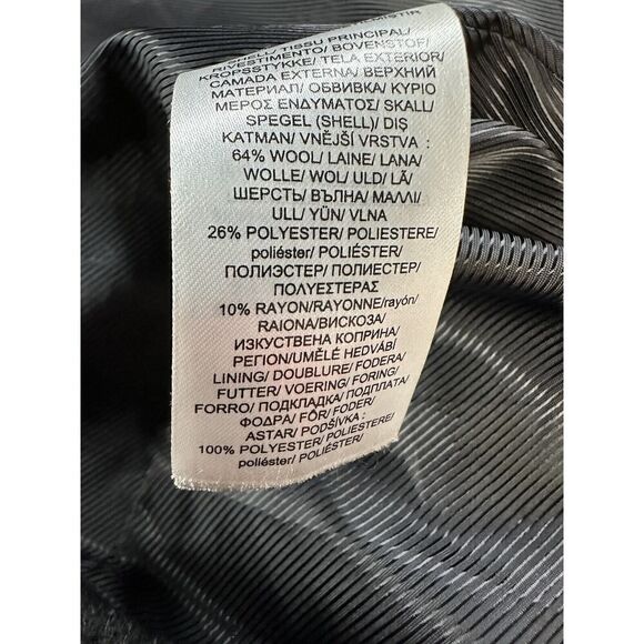 Ralph Lauren Lauren Wool-blend › Reefer Coat In Black sz 0 - Picture 15 of 16